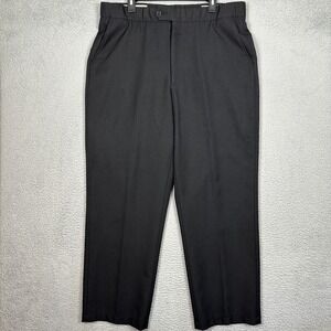 Smitty Umpire Pants Mens 40 Officials Trousers Black Flat Front Elastic Waist